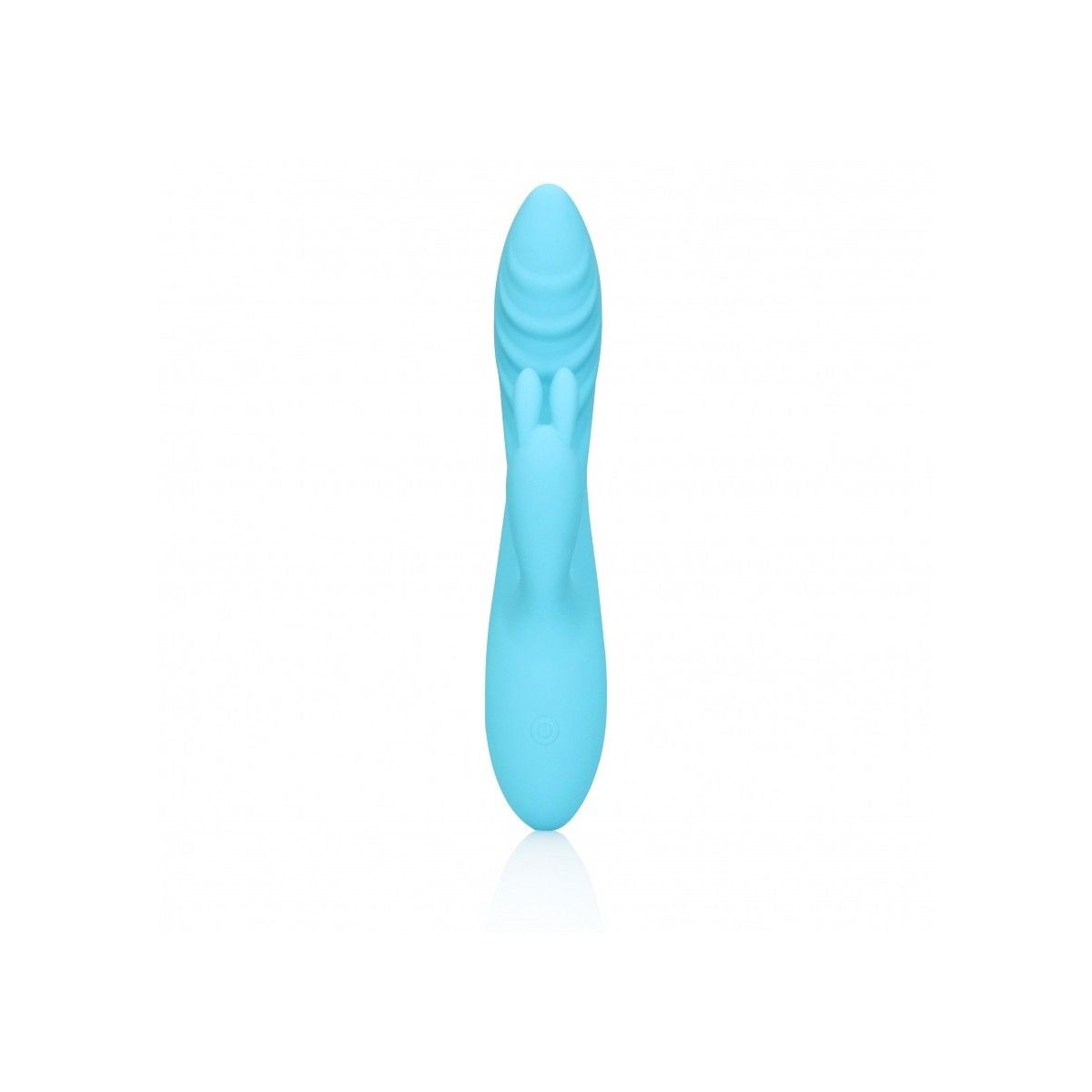 Vibratore vaginale Ribbed Ultra Soft Silicone Rabbit Vibrator Glacial Blue