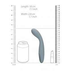 Vibratore punto G silicone grigio Vibratore punto G silicone grigio