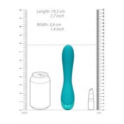 Vibratore punto G liscio silicone verde acqua Vibratore punto G liscio silicone verde acqua
