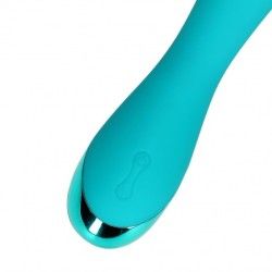 Vibratore punto G liscio silicone verde acqua Vibratore punto G liscio silicone verde acqua