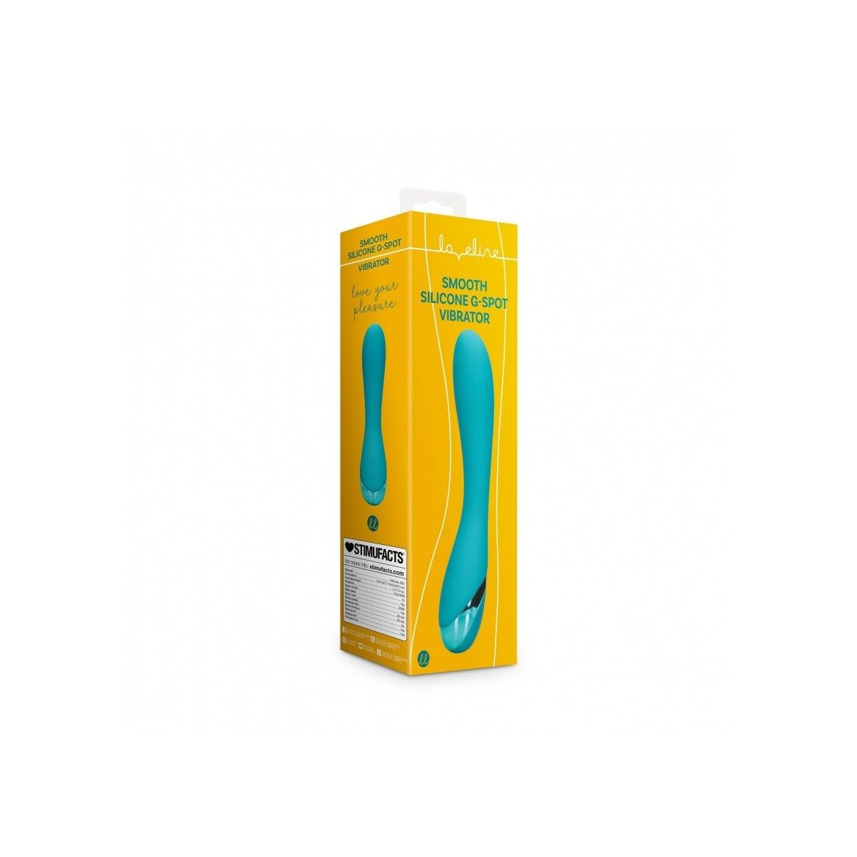 Vibratore vaginale Smooth Silicone G-Spot Vibrator Teal Blue