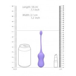 Ovetto vibrante telecomandato lilla 18 cm Ovetto vibrante telecomandato lilla 18 cm