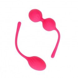Set 2 Palline vaginali da Kegel fucsia 17 cm Set 2 Palline vaginali da Kegel fucsia 17 cm