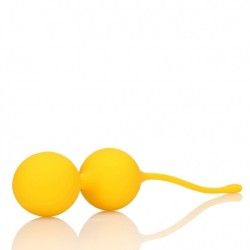 Set 2 Palline vaginali da Kegel gialle 19 cm Set 2 Palline vaginali da Kegel gialle 19 cm