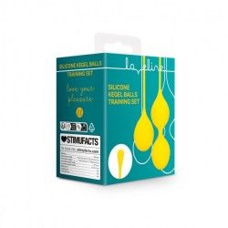Set 2 Palline vaginali da Kegel gialle 19 cm Set 2 Palline vaginali da Kegel gialle 19 cm