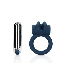Anello Pene rabbit vibrante cobalto Anello Pene rabbit vibrante cobalto