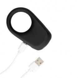 Anello fallico vibrante ricaricabile nero Anello fallico vibrante ricaricabile nero