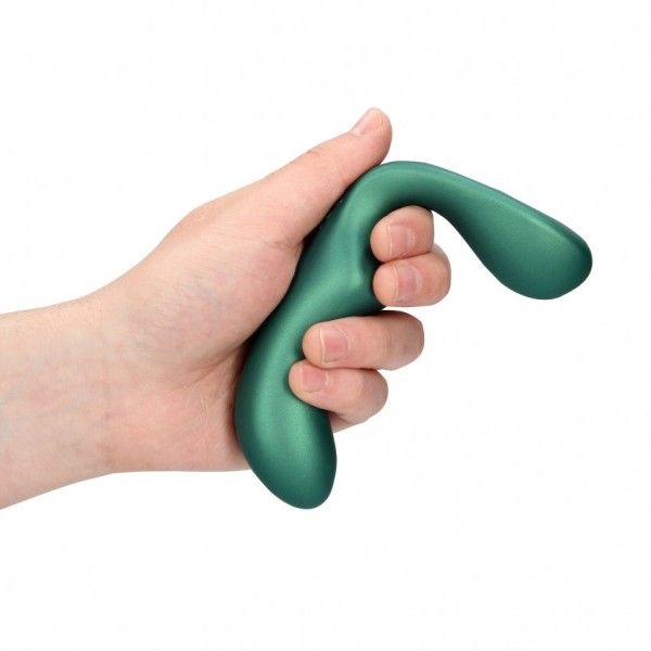 Vibratore prostata Pointed verde metallizzato