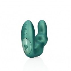 Vibratore prostata curvo verde metallizzato Vibratore prostata curvo verde metallizzato