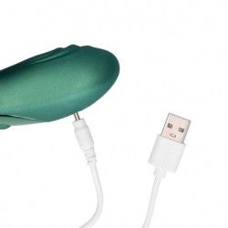 Vibratore prostata curvo verde metallizzato Vibratore prostata curvo verde metallizzato