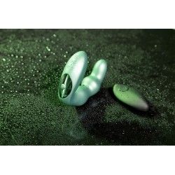 Vibratore prostata curvo verde metallizzato Vibratore prostata curvo verde metallizzato