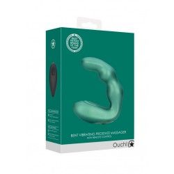 Vibratore prostata curvo verde metallizzato Vibratore prostata curvo verde metallizzato