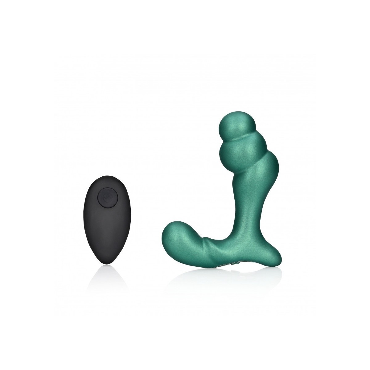 Vibratore anale per prostata Stacked Vibrating Prostate Massager with Remote Control Metallic Green