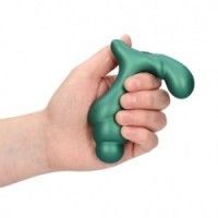 Vibratore prostata spirale verde metallizzato