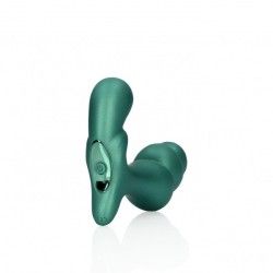 Vibratore prostata spirale verde metallizzato Vibratore prostata spirale verde metallizzato