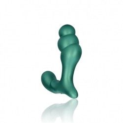 Vibratore prostata spirale verde metallizzato Vibratore prostata spirale verde metallizzato