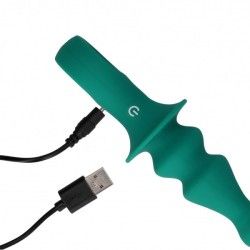 Plug anale vibrante verde Plug anale vibrante verde