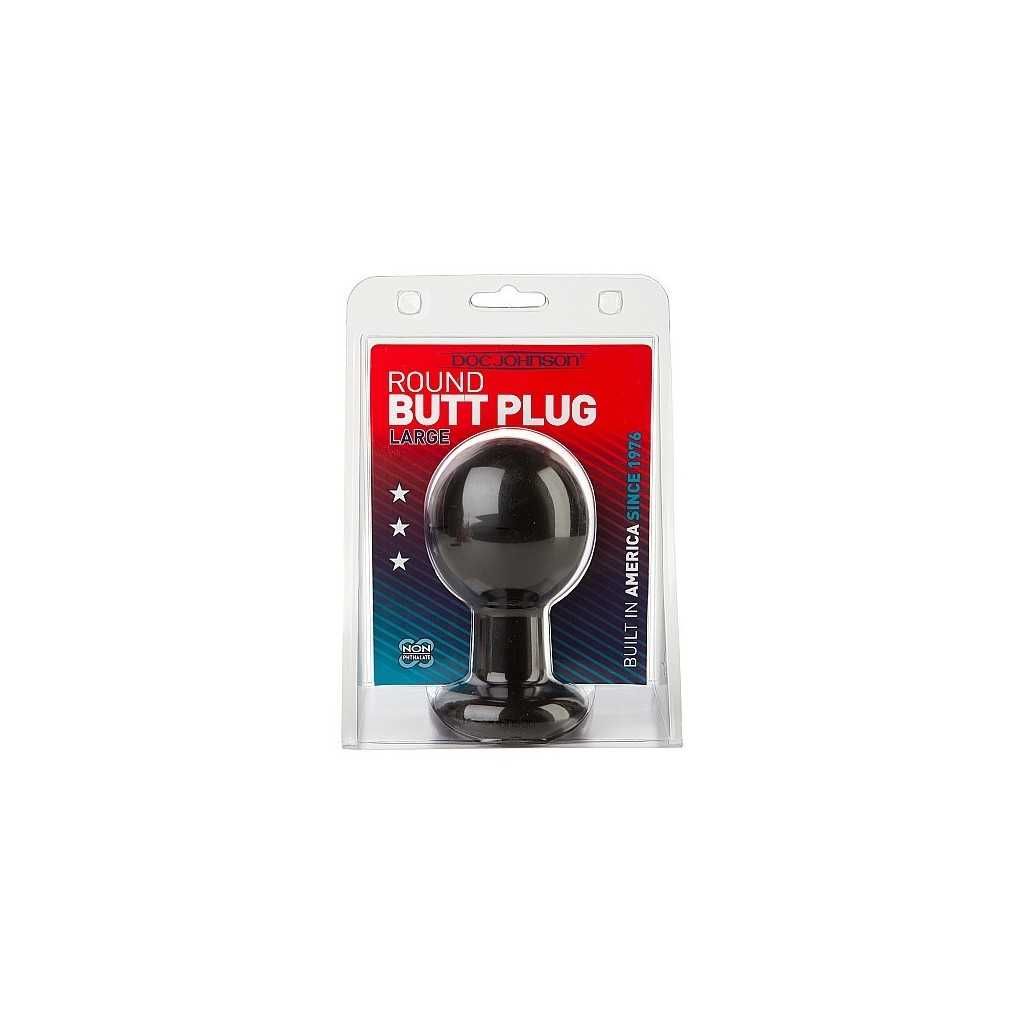 FALLO ANALE ROUND BUTT PLUGS LARGE BLACK FALLO ANALE ROUND BUTT PLUGS LARGE BLACK