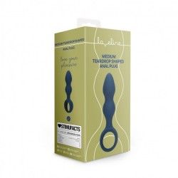 Plug anale a sfere graduate blu Medium Plug anale a sfere graduate blu Medium