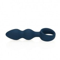 Plug anale a sfere graduate blu Large Plug anale a sfere graduate blu Large