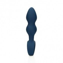 Plug anale a sfere graduate blu Large Plug anale a sfere graduate blu Large