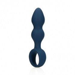 Plug anale a sfere graduate blu Large Plug anale a sfere graduate blu Large