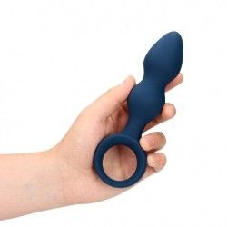 Plug anale a sfere graduate blu Large Plug anale a sfere graduate blu Large