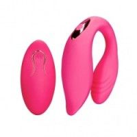 Vibratore per la coppia fucsia loveline