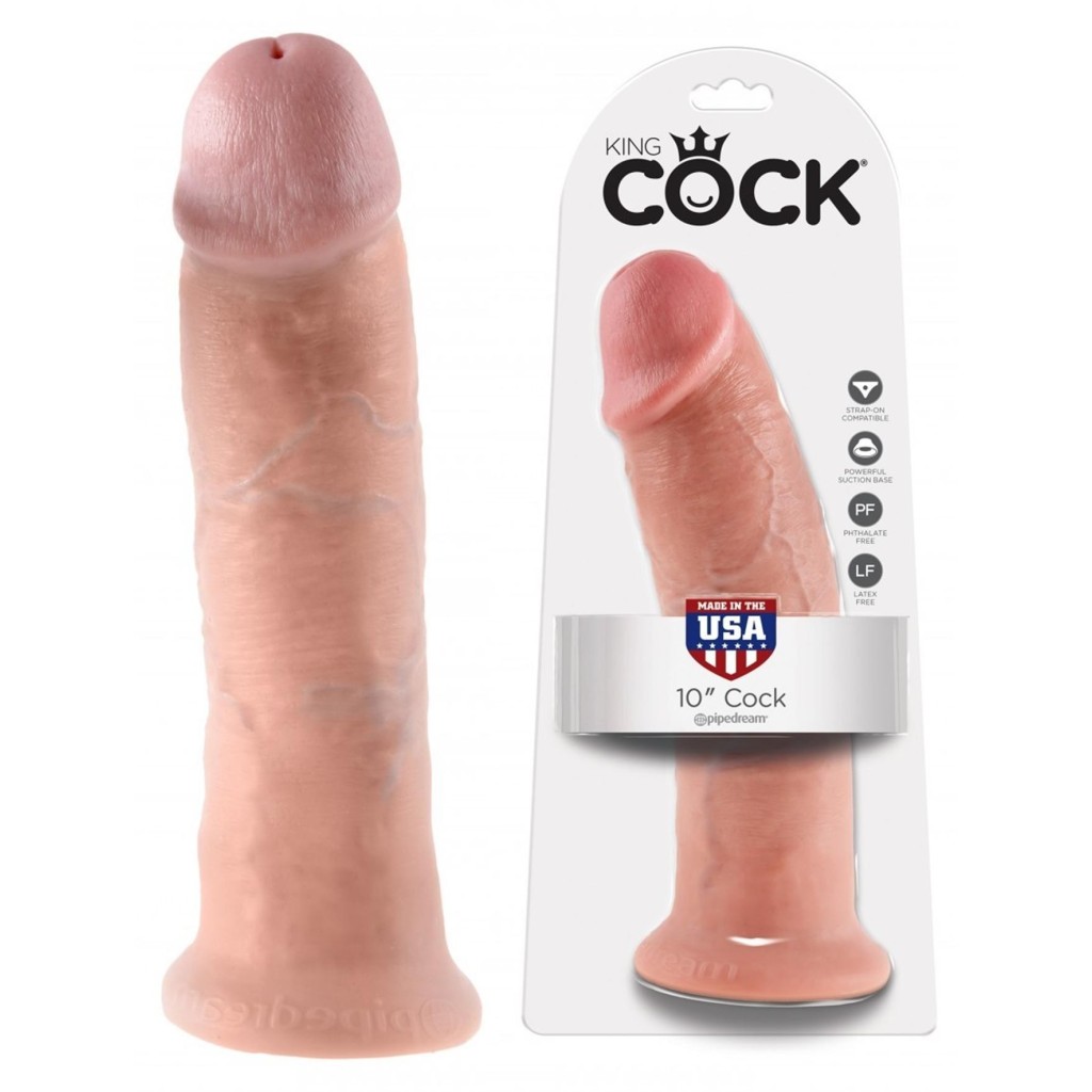 Dildo grande Fallo maxi big king cock realistico vaginale con ventosa 10 flesh