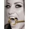 O-Ring Open Mouth gag Fetish Fantasy Gold O-Ring Open Mouth gag Fetish Fantasy Gold