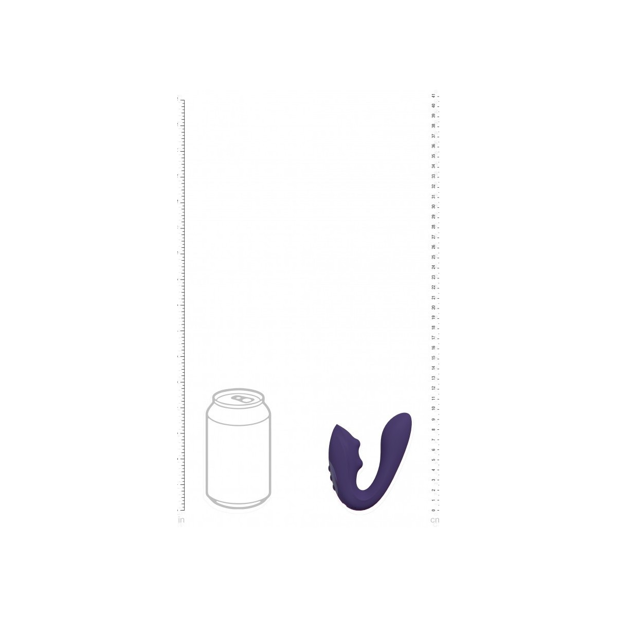 Vibratore vaginale Yuki Dual Motor G-Spot Vibrator with Massaging Beads Purple