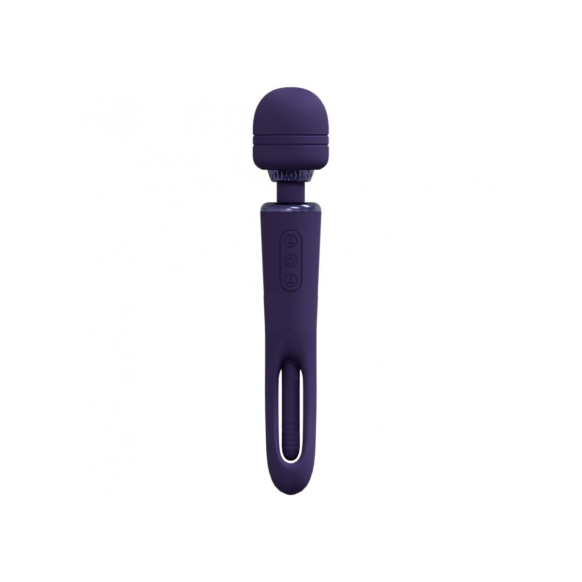 Vibratore wand Kiku Double Ended Wand with Innovative G-Spot Flapping Stimulator Purple