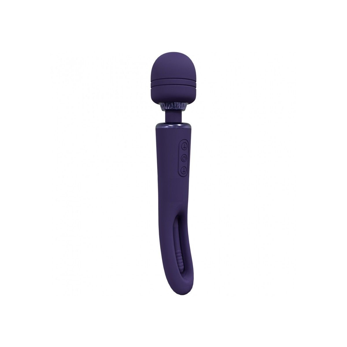 Vibratore wand Kiku Double Ended Wand with Innovative G-Spot Flapping Stimulator Purple