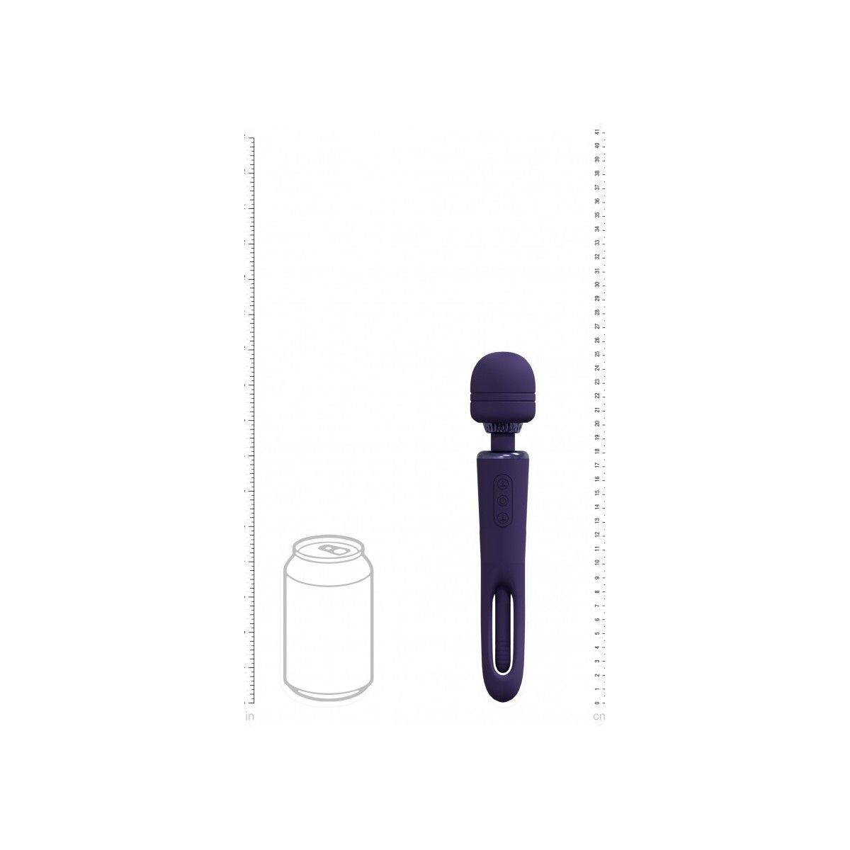 Vibratore wand Kiku Double Ended Wand with Innovative G-Spot Flapping Stimulator Purple