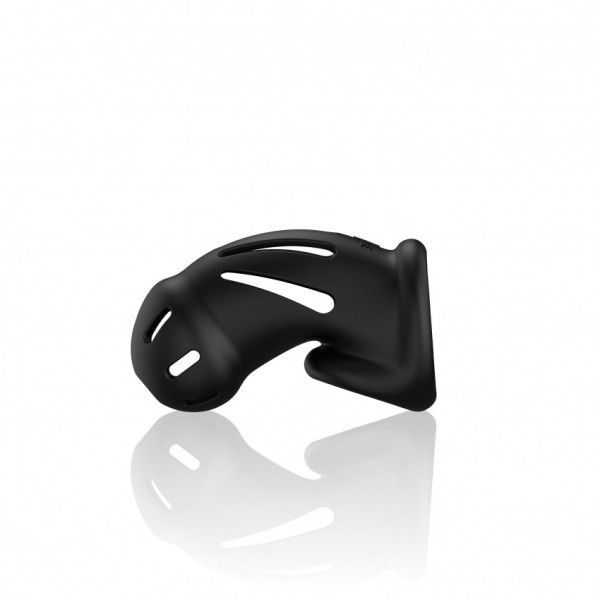 Gabbia pene Mancage in Silicone Nero
