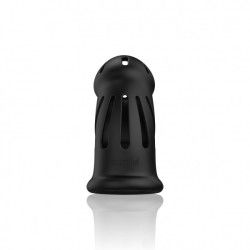 Gabbia pene Mancage in Silicone Nero Gabbia pene Mancage in Silicone Nero