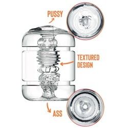 Masturbatore maschile custodia Pussy & Ass Masturbatore maschile custodia Pussy & Ass