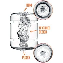 Masturbatore maschile Clear Shot Pussy & Ass Masturbatore maschile Clear Shot Pussy & Ass
