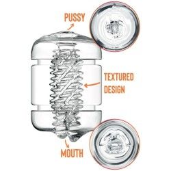 Masturbatore maschile Clear Shot Pussy&Mouth Masturbatore maschile Clear Shot Pussy&Mouth
