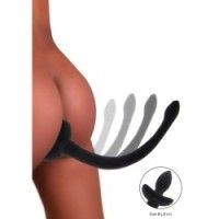 Plug anale con coda vibrante