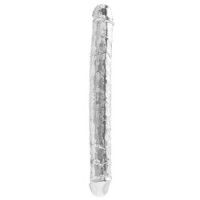 Fallo doppio Double Dong trasparente 34,5 cm