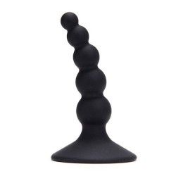 Plug anale con sfere nero 9,5 cm Plug anale con sfere nero 9,5 cm
