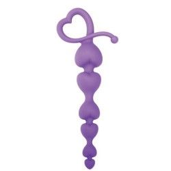 Palline Anali forma cuore viola Palline Anali forma cuore viola