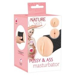 Masturbatore maschile doppio Nature Skin Masturbatore maschile doppio Nature Skin