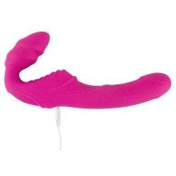 Vibratore strapon flessibile telecomando rosa Vibratore strapon flessibile telecomando rosa