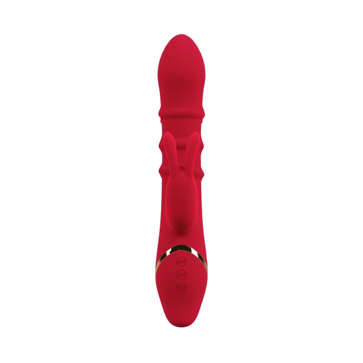 Vibratore vaginale Rabbit Vibrator with 3 Moving Rings