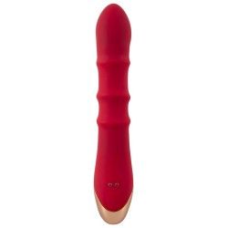 Vibratore rabbit con rilievi rosso Vibratore rabbit con rilievi rosso