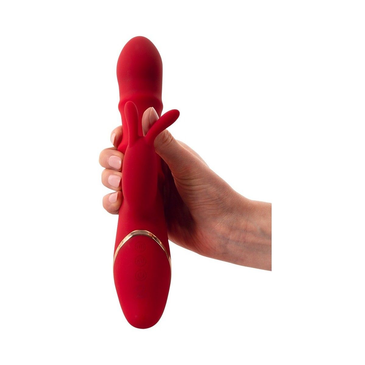 Vibratore vaginale Rabbit Vibrator with 3 Moving Rings