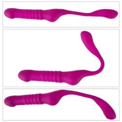 Vibratore strapon indossabile fucsia Vibratore strapon indossabile fucsia