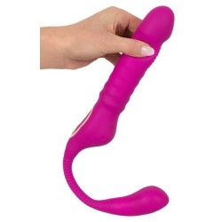 Vibratore strapon indossabile fucsia Vibratore strapon indossabile fucsia